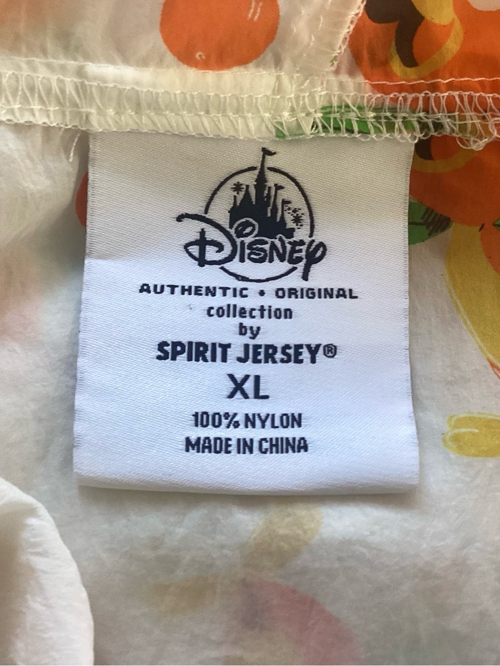 Disney Orange Bird Spirit Jersey Hoodie Windbreaker XL - Picture 7 of 8
